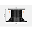 Soporte Ajustable para Deck y Pastelón 78-105 mm – Caja 24 Unidades