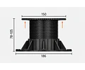 Soporte Ajustable para Deck y Pastelón 78-105 mm – Caja 24 Unidades
