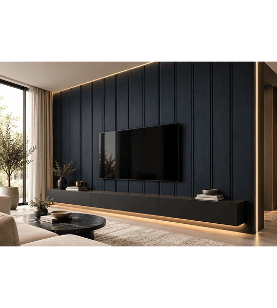 Wall Panel PVC Estilo Lineal Madera