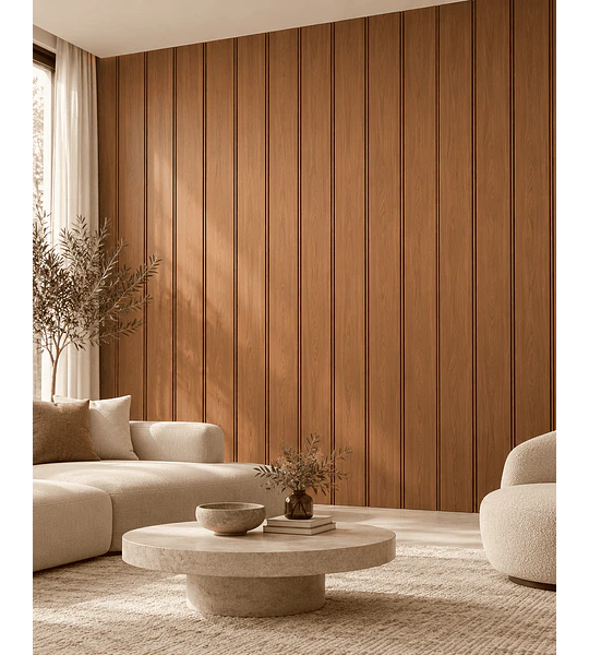 Wall Panel PVC Estilo Lineal Madera