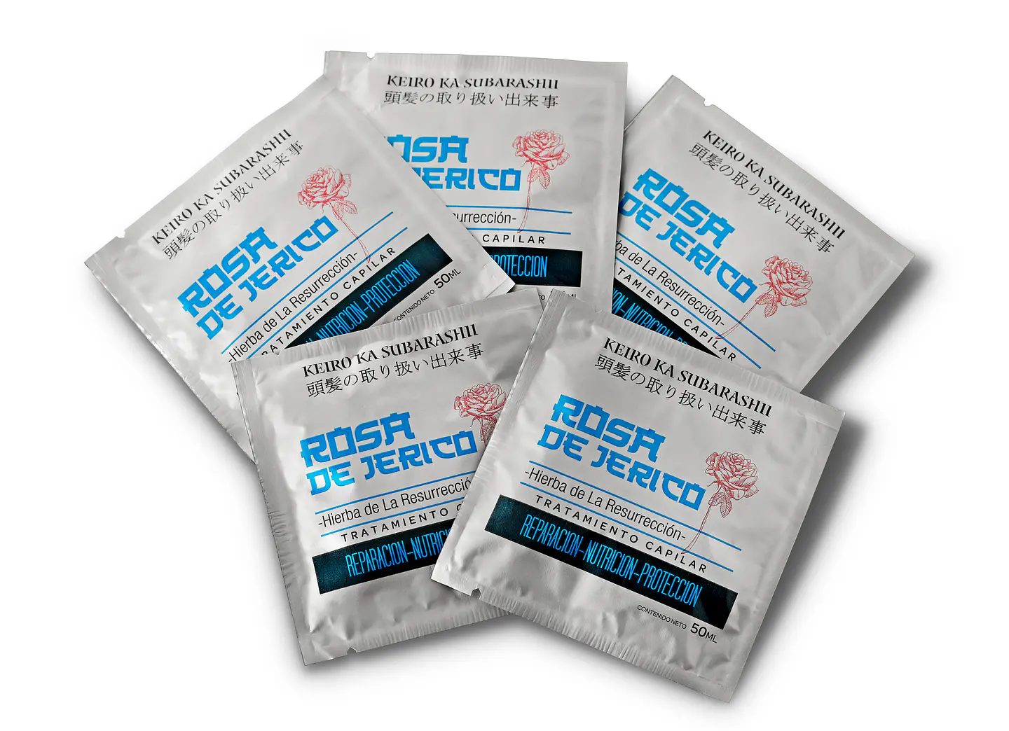 ROSA DE JERICO CAJA SACHETS MÁSCARA CAPILAR 50 ml X 24 SOBRES 2