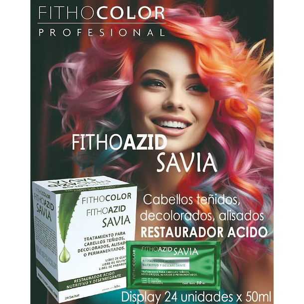 FITHOAZID SAVIA SACHET RESTAURADOR ÁCIDO (24 U)