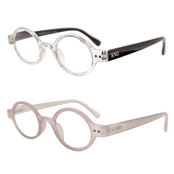 Pack 2 Lentes de Lectura Filtro Luz Azul y UV mod Elegant Transparente / Gris