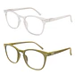 Pack 2 Lentes de Lectura Filtro Luz Azul y UV mod Avocat Transparente / Oliva - Miniatura 1