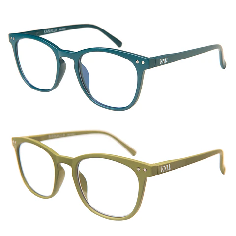 Pack 2 Lentes de Lectura Filtro Luz Azul y UV mod Avocat Petroleo / Oliva