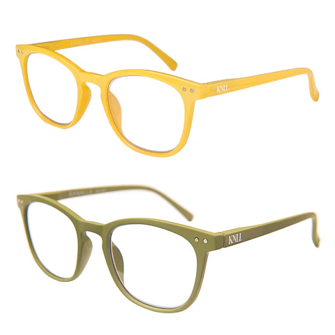 Pack 2 Lentes de Lectura Filtro Luz Azul y UV mod Avocat Amarillo / Oliva