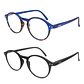 Pack 2 Lentes de Lectura Filtro Luz Azul y UV mod Papillon Azul / Negro - Miniatura 1