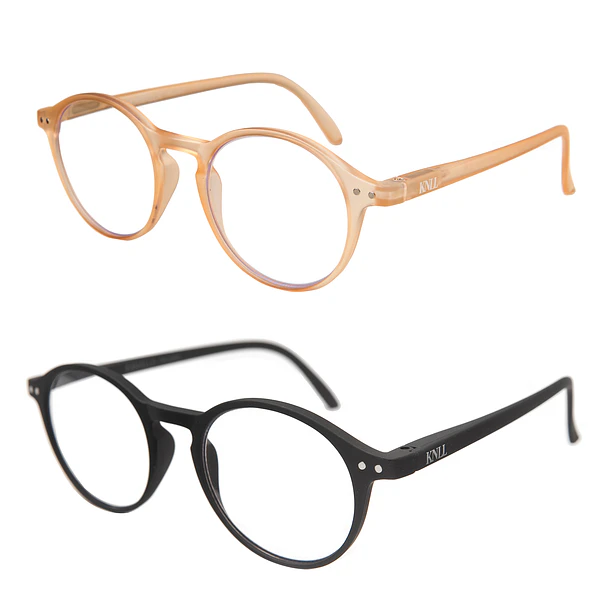 Pack 2 Lentes de Lectura Filtro Luz Azul y UV mod Beige / Negro