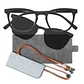 Lentes Opticos Lectura Presbicia Clip On Sol Avocat Negro - Miniatura 1