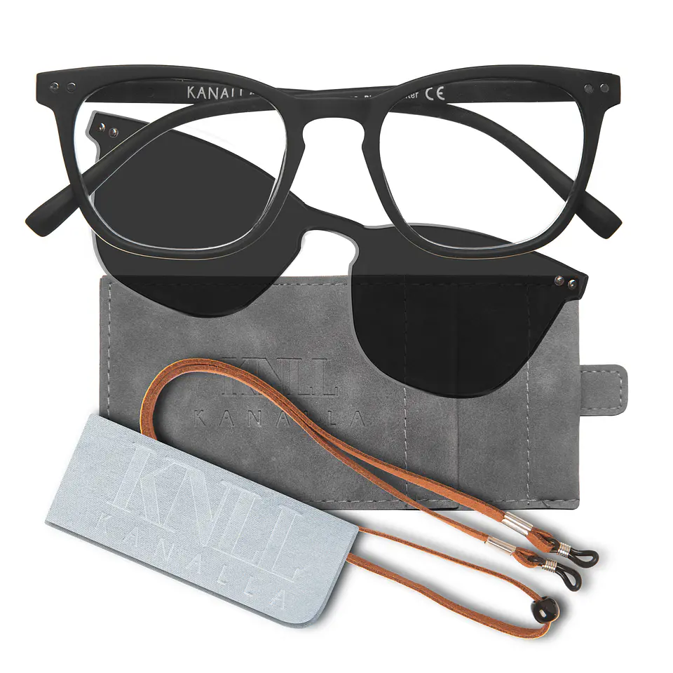 Lentes Opticos Lectura Presbicia Clip On Sol Avocat Negro 1