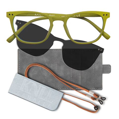 Lentes Opticos Lectura Presbicia Clip On Sol Avocat Olivo