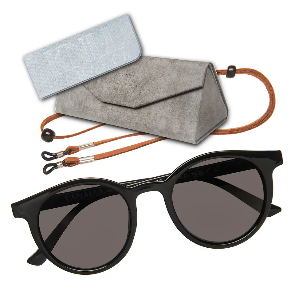 Lentes de Sol eTe Polarizados unisex Kanalla Negro 1
