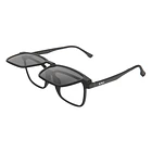 Marco optico + Clip On sol polarizado mod Precis Negro Mate 1