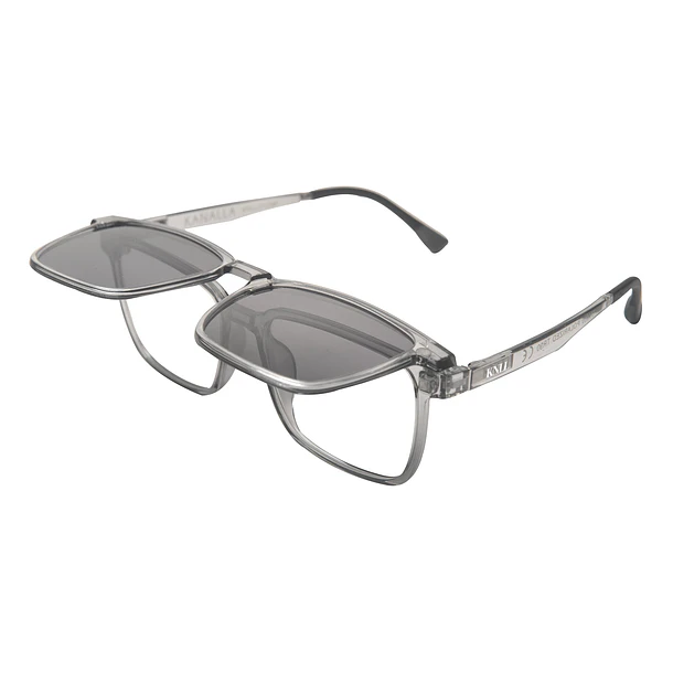 Marco optico + Clip On sol polarizado mod Precis Transparente