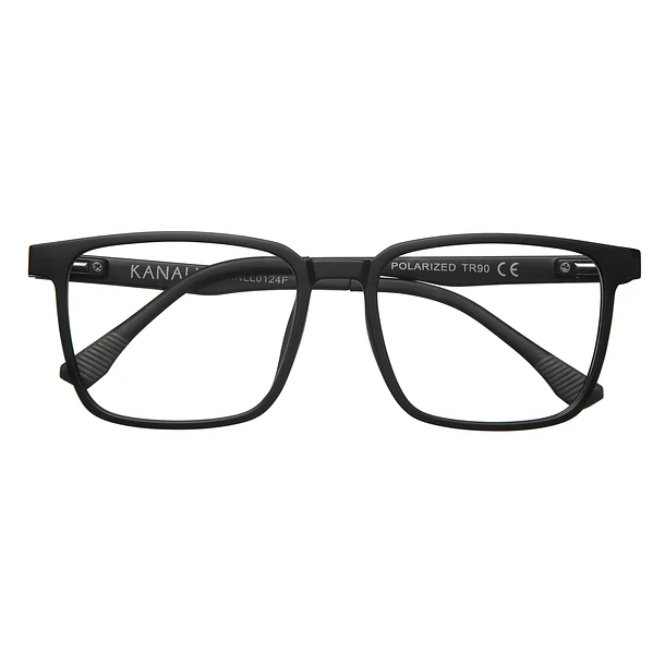 Marco optico + Clip On sol polarizado mod Precis Negro Mate 5