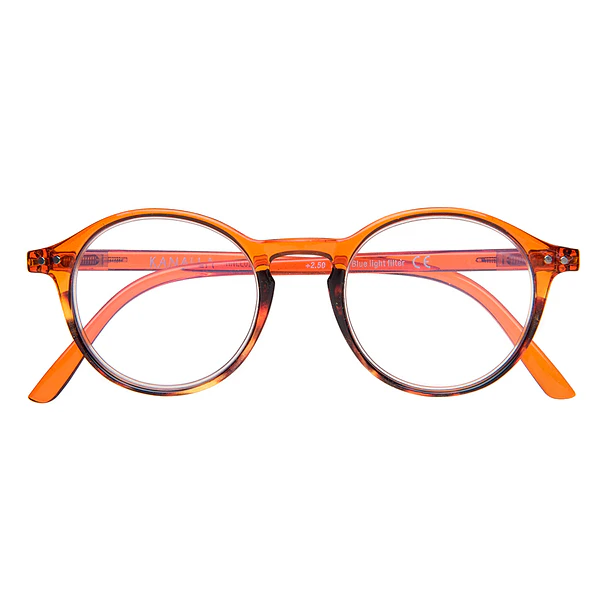 Lentes de Lectura Filtro Azul y UV mod Papillon Naranja 2