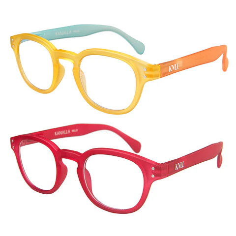 Pack 2 Lentes Descanso Filtro Luz Azul y UV mod Folie Amarillo/ Rojo