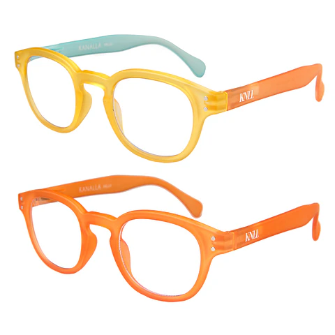 Pack 2 Lentes Descanso Filtro Luz Azul y UV mod Folie Amarillo/ Naranja