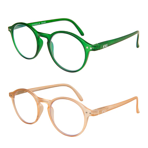 Pack 2 Lentes Descanso Filtro Luz Azul y UV mod Papillon Verde/ Beige