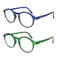 Pack 2 Lentes de Lectura Filtro Luz Azul y UV mod Papillon Azul/ Verde - Miniatura 1