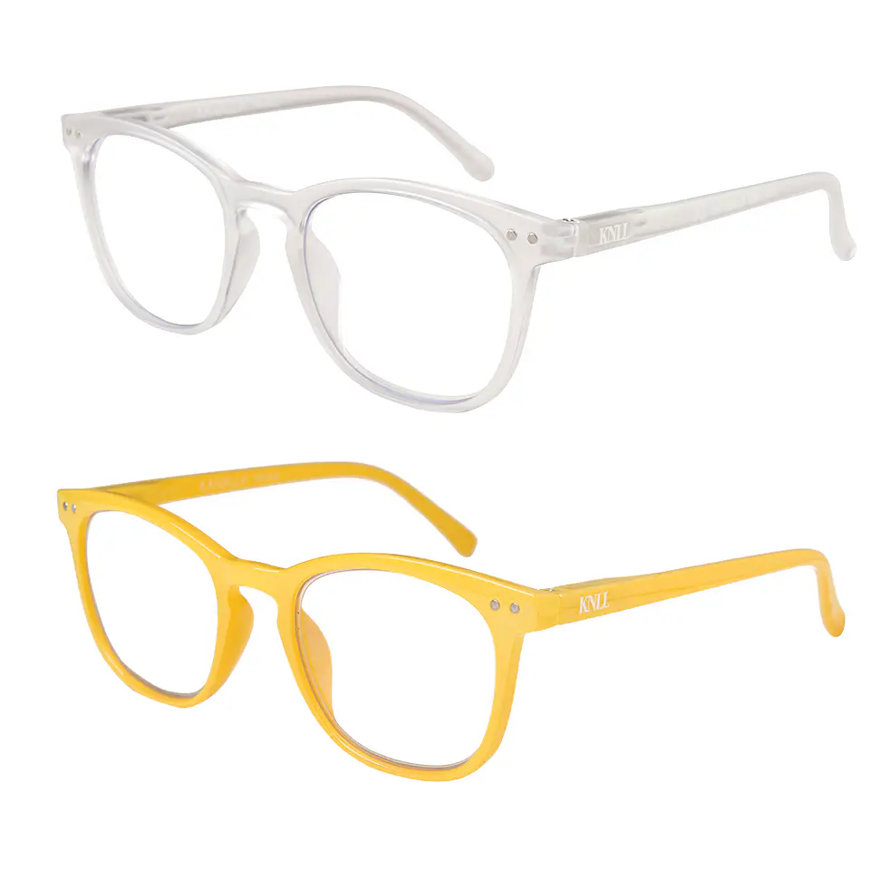 Pack 2 Lentes Descanso Filtro Luz Azul y UV mod Avocat Transparente/ Naranjo 1