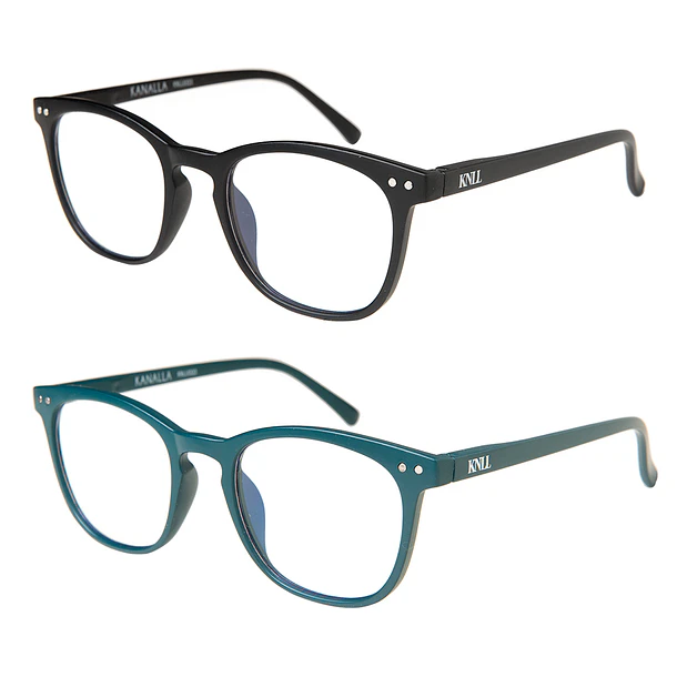 Pack 2 Lentes de Lectura Filtro Luz Azul y UV mod Avocat Negro/ Verde