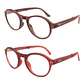 Pack 2 Lentes De Lectura Plegable Con Filtro Azul mod Café / Rojo Oscuro - Miniatura 1