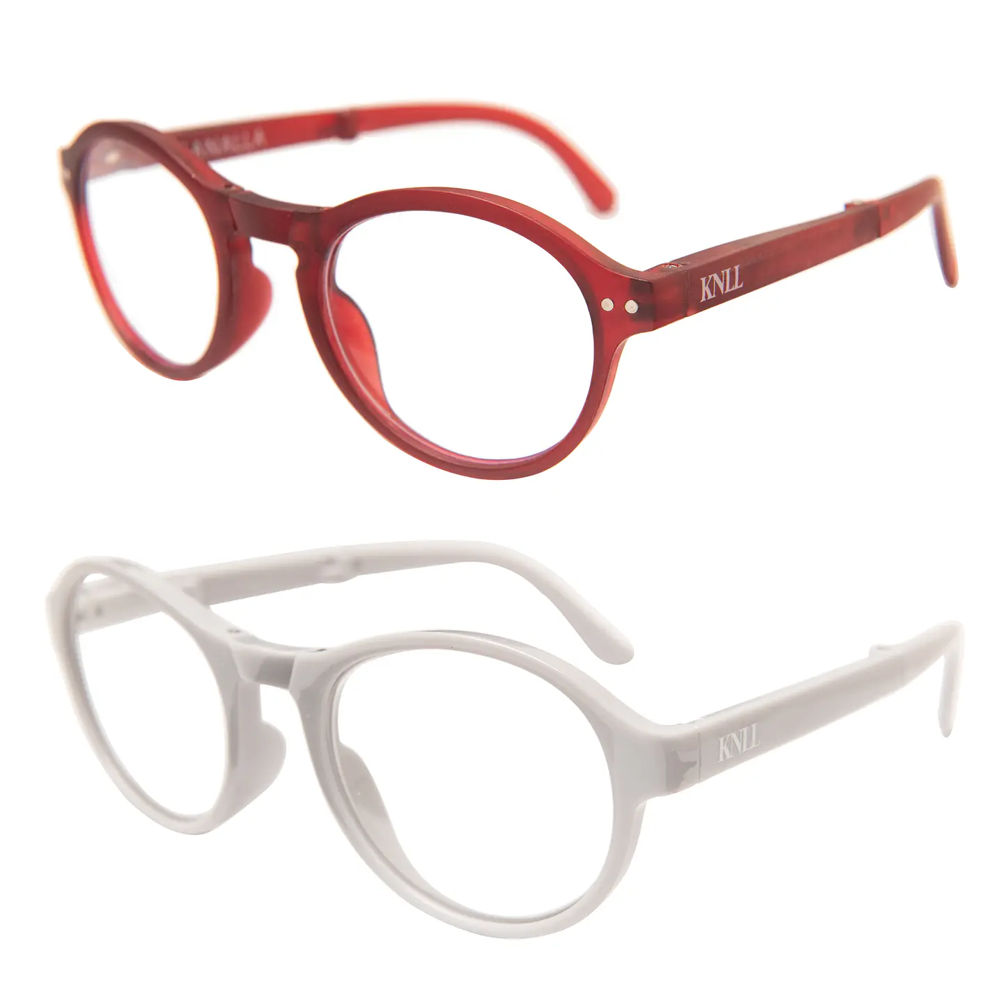 Pack 2 Lentes De Lectura Plegable Con Filtro Azul mod Gris / Rojo Oscuro 1