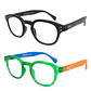 Pack 2 Lentes de Lectura Filtro Luz Azul y UV mod Folie Negro / Verde - Miniatura 1