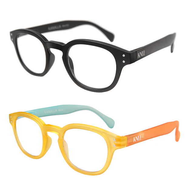 Pack 2 Lentes de Lectura Filtro Luz Azul y UV mod Folie Negro / Amarillo