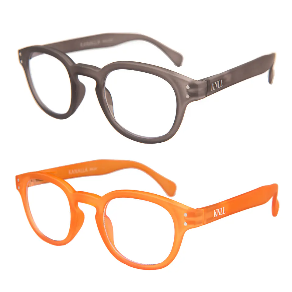 Pack 2 Lentes de Lectura Filtro Luz Azul y UV mod Folie Gris / Naranjo 1
