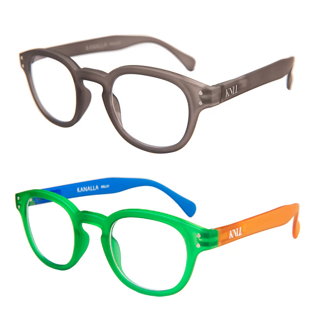 Pack 2 Lentes de Lectura Filtro Luz Azul y UV mod Folie Gris / Verde