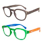 Pack 2 Lentes de Lectura Filtro Luz Azul y UV mod Folie Gris / Verde - Miniatura 1