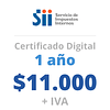 Certificado Digital<br> 1 año