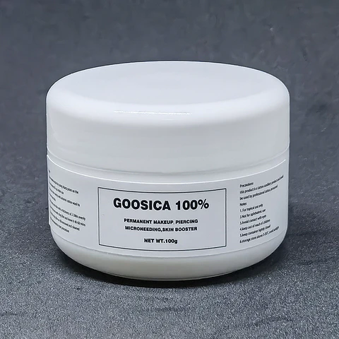 Crema Anestesica GOOSICA 100% – Concentrado Profesional Para Micropigmentacion Procedimientos Esteticos y Tatuajes