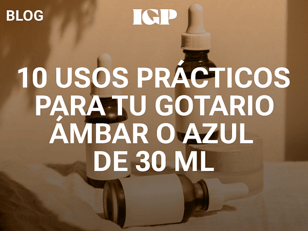 10 usos prácticos para tu gotario ámbar/azul de 30 ml