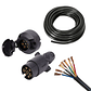 Pack Enchufe Macho & Hembra 7 pines + 5m de cable - Miniatura 1