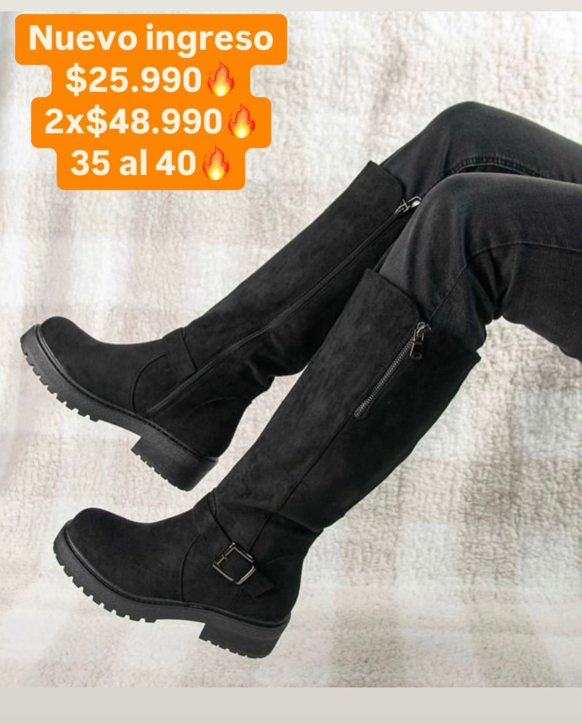 Bota Gamuza Negro MD - Main Image