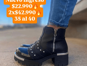 Botin Plataforma Tachas Colle