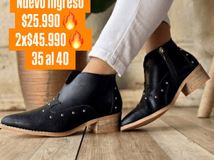 BOTIN NEGRO TACHAS APLICACION SOLO 35 