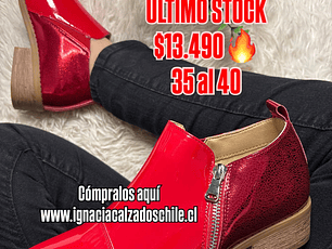 Mocasin Rojo Charol