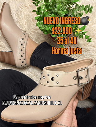 TEXANO  BEIGE CORTO ECOCUERO TACHAS