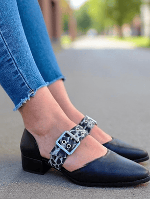 PUNTILLA ECOCUERO APLICACIÓN LEOPARDO GRIS