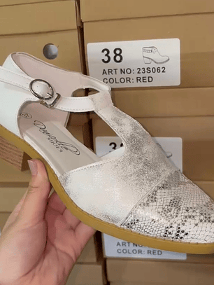 Sandalia Blanco Print