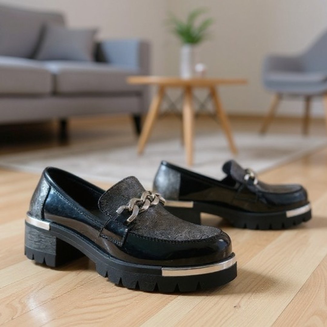 MOCASIN PLATAFORMA NEGRO 2
