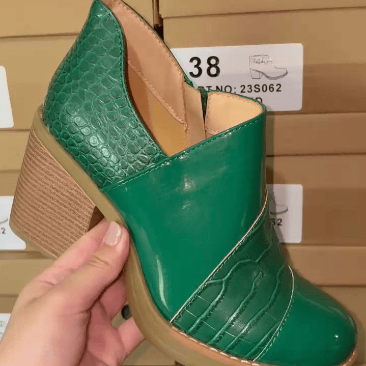 BOTIN VERDE CORTO REMATE SOLO 39 1