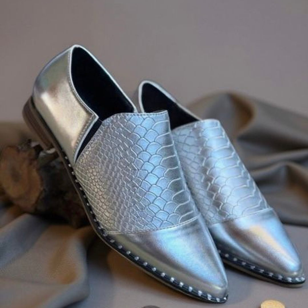 Mocasin Silver Escamas 1