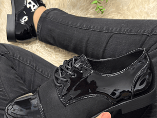 MOCASIN NEGRO CORDONES MD