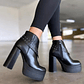 Botin Negro tachas Plataforma - Miniatura 1
