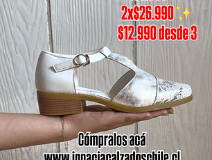 Sandalia Blanco Print